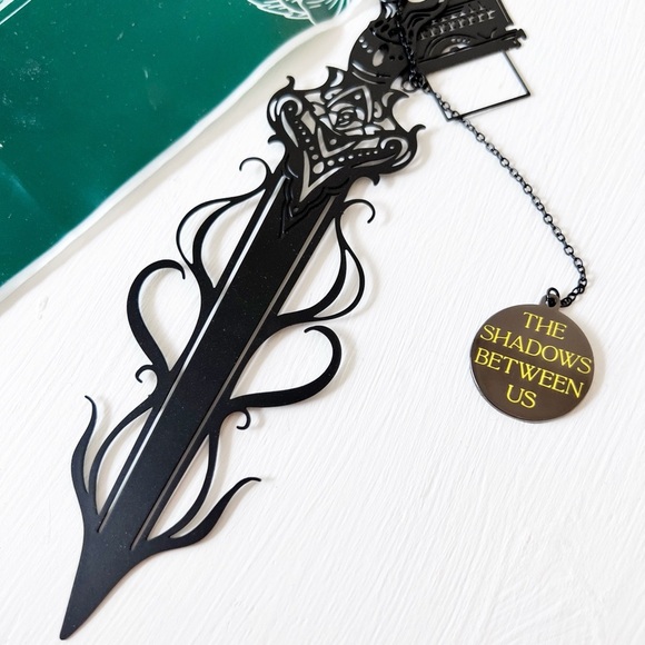 Shadows Between Us black Sword Bookmark Bookish Box Weaponry - Picture 2 of 2